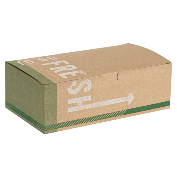 016904187 &quot;To Go Fresh&quot;  9&quot;x5&quot;x3&quot; Kraft Auto Box - 250