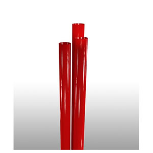 STNGT2601001 Red 10.25&quot; Giant  Paper Wrapped Straws - 