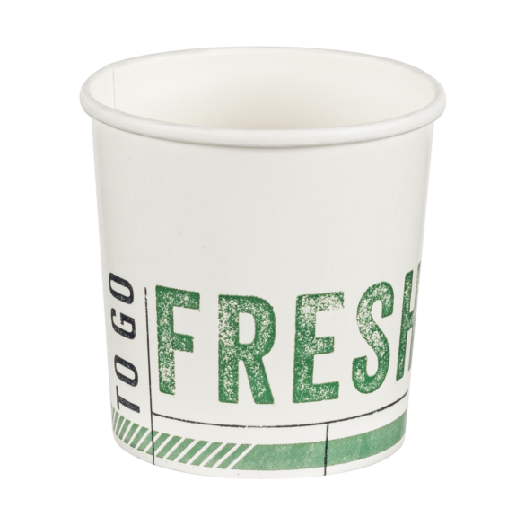 197054567 &quot;To Go Fresh&quot; 16oz.  Paper Food Containers - 500