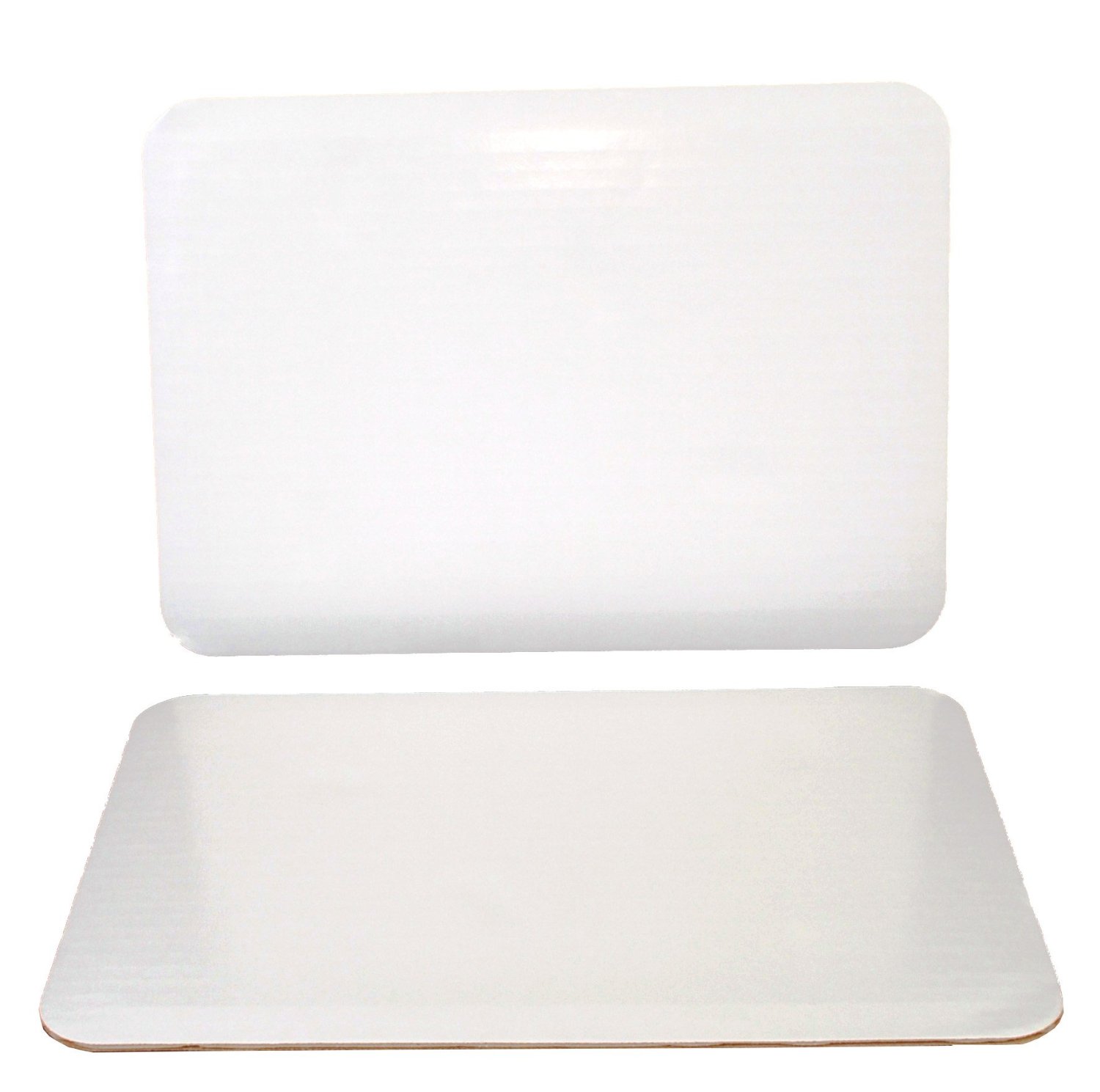 1149 White 14&quot;x10&quot; 1/4 Sheet Coated Greaseproof Pad - 100