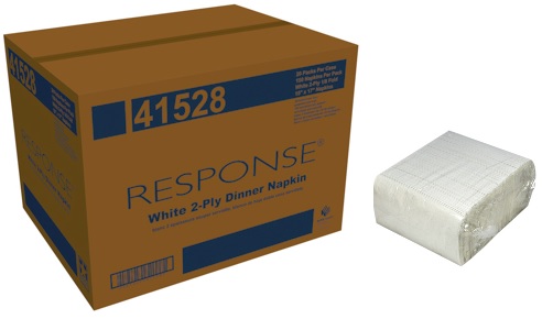 DN201502V/GEN15X17DINW White  15&quot; x 17&quot; 2-Ply Dinner Napkin 