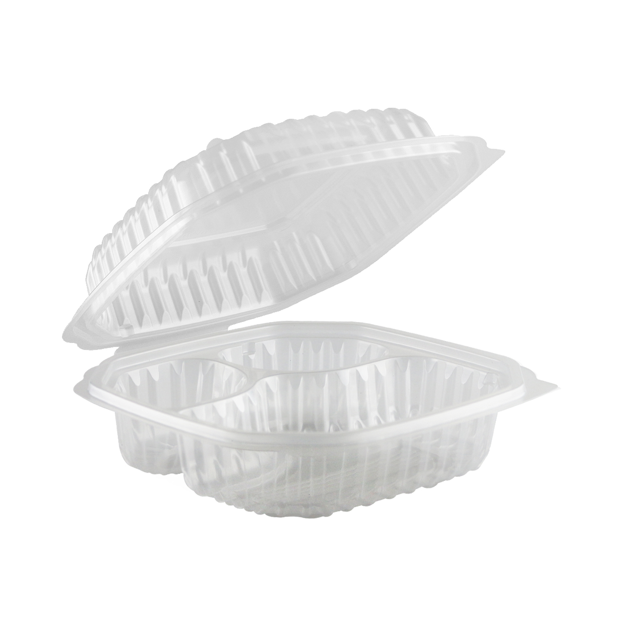 4700831 CL8831C Culinary Lites  8&quot;x8&quot; 3-Comp. Clear Anti-Fog 